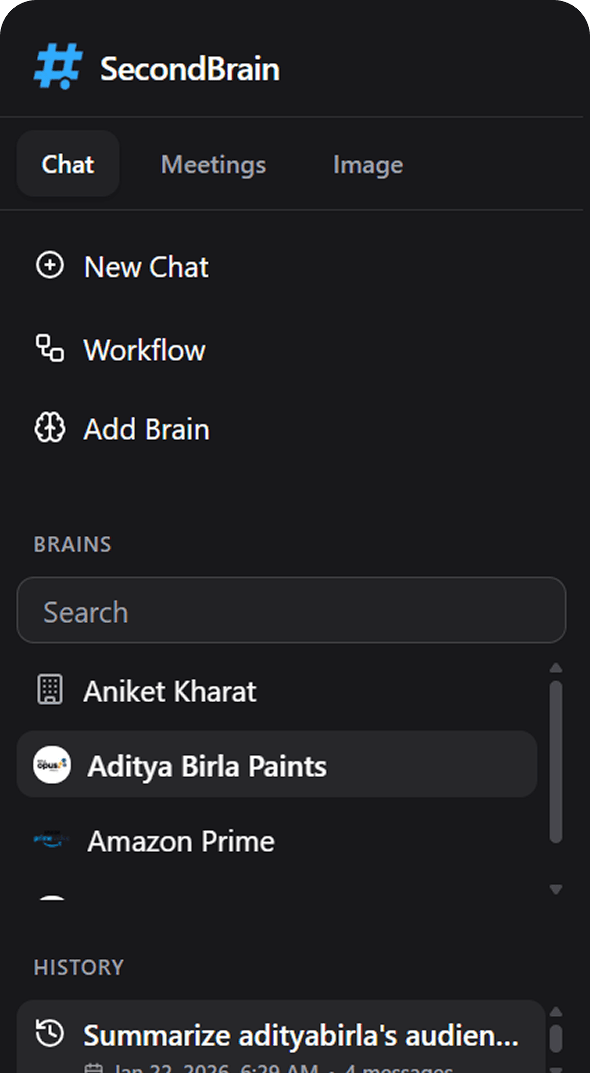 SecondBrain Interface